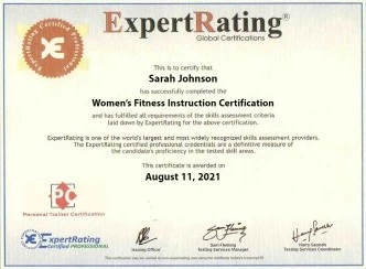 Women's Fitness Instruction Certificate