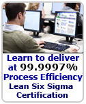 Lean Six Sigma Certification Lean Six Sigma Certification