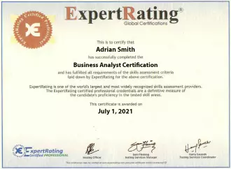 Business Analyst Certificate