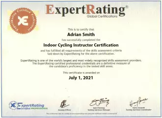 Indoor Cycling Instructor Certificate