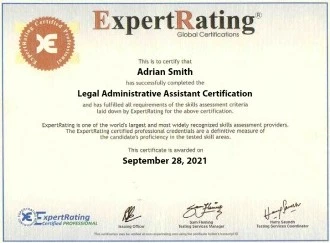Legal Administrative Assistant Certification
