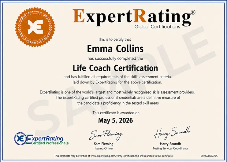 Life Coach Certification Certificate