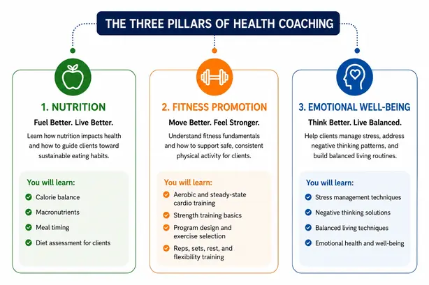 The Three Pillars of Health Coaching